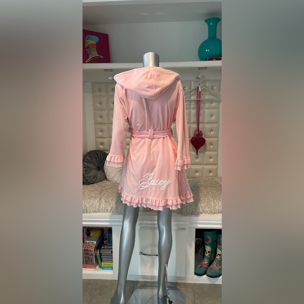 Juicy Couture Vintage French Terry Ruffle Robe